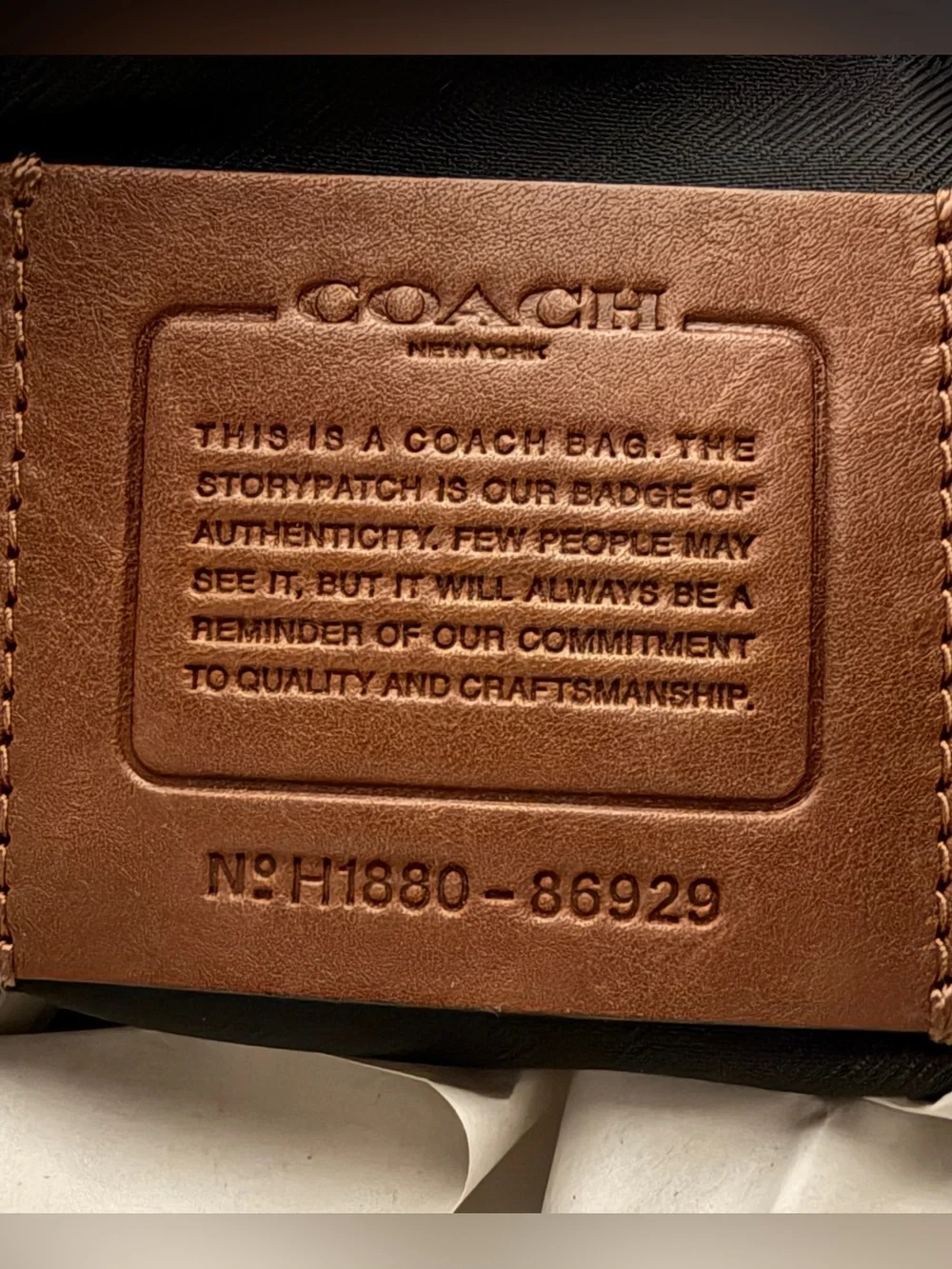 COACH Mens Bleecker Leather Backpack